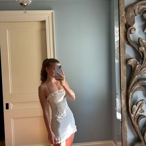 Princess Polly White Tie Back Dress